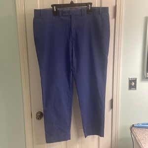 Ralph Lauren navy flat front chinos